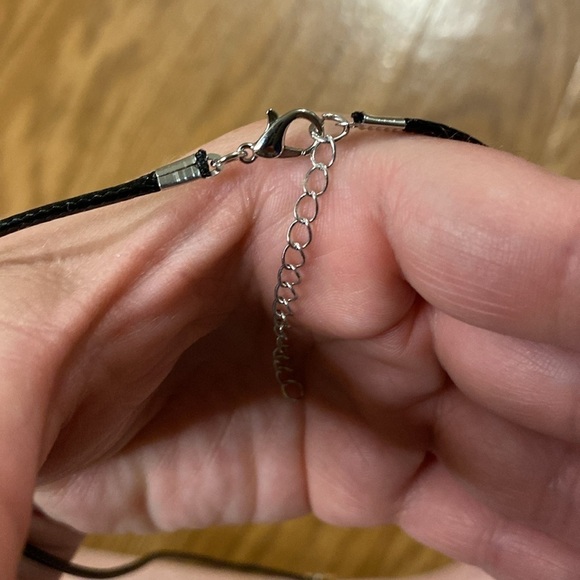 Peace Sign Rainbow  Pendant Black Necklace / Bracelet (Adjustable) - Picture 4 of 8